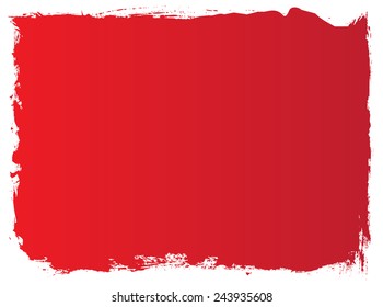 Grunge frame.Red grunge background.Vector illustration.