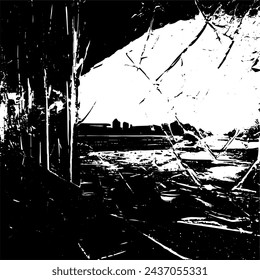 Marco de Grunge Líneas de textura de pared negra Fondo de Grunge