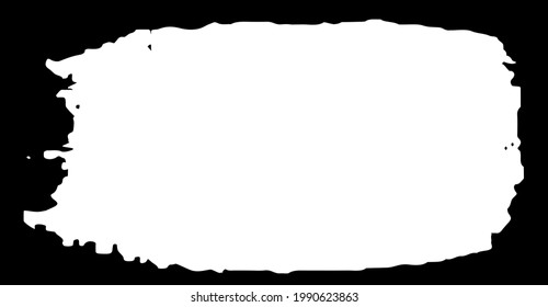 The grunge frame is black. A white spot on a black background. Place to insert text or logo