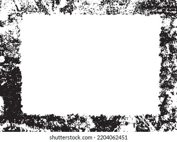 Grunge frame and border. Black and white grunge. Distress overlay texture. Dust and rough dirty wall background. Distress illustration simply place over object to create grunge effect. Vector EPS10.
