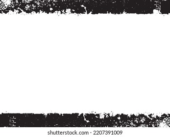 Borde y marco. Grunge blanco y negro. Textura superpuesta a la angustia. Polvo y un áspero fondo sucio de pared. La ilustración de la angustia simplemente coloca sobre el objeto para crear un efecto de grifo. EPS10 vectores.