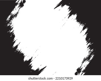 Borde y marco. Grunge blanco y negro. Textura superpuesta a la angustia. Polvo y un áspero fondo sucio de pared. La ilustración de la angustia simplemente coloca sobre el objeto para crear un efecto de grifo. EPS10 vectores.
