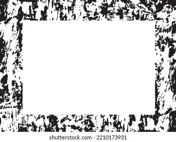 Grunge frame and border. Black and white grunge. Distress overlay texture. Dust and rough dirty wall background. Distress illustration simply place over object to create grunge effect. Vector EPS10.
