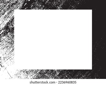 Grunge frame and border. Black and white grunge. Distress overlay texture. Dust and rough dirty wall background. Distress illustration simply place over object to create grunge effect. Vector EPS10.
