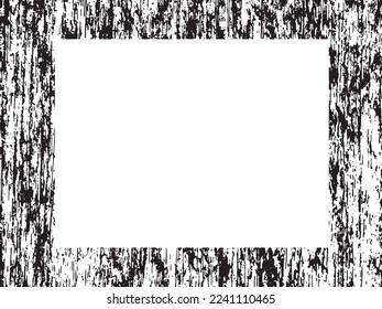 Grunge frame and border. Black and white grunge. Distress overlay texture. Dust and rough dirty wall background. Distress illustration simply place over object to create grunge effect. Vector EPS10.