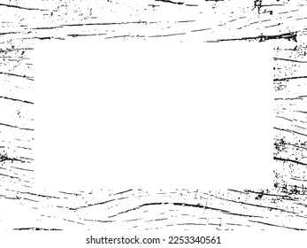 Grunge frame and border. Black and white grunge. Distress overlay texture. Dust and rough dirty wall background. Distress illustration simply place over object to create grunge effect. Vector EPS10.