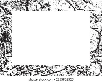 Grunge frame and border. Black and white grunge. Distress overlay texture. Dust and rough dirty wall background. Distress illustration simply place over object to create grunge effect. Vector EPS10.
