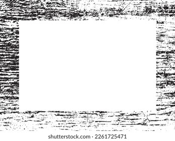 Grunge frame and border. Black and white grunge. Distress overlay texture. Dust and rough dirty wall background. Distress illustration simply place over object to create grunge effect. Vector EPS10.