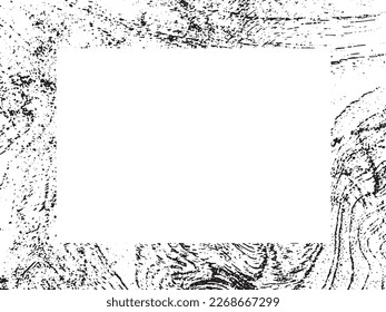 Grunge Rahmen und Rand. Schwarz-Weiß-Grunge. Beunruhigen Overlay-Textur. Staub und rauer schmutziger Hintergrund. Die Distress-Illustration platziert sich einfach über das Objekt, um einen Grunge-Effekt zu erzeugen. Vektor EPS10.
