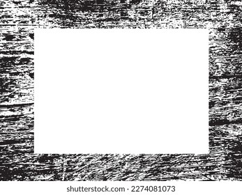 Grunge frame and border. Black and white grunge. Distress overlay texture. Dust and rough dirty wall background. Distress illustration simply place over object to create grunge effect. Vector EPS10.