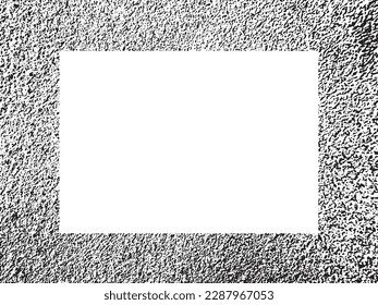 Grunge frame and border. Black and white grunge. Distress overlay texture. Dust and rough dirty wall background. Distress illustration simply place over object to create grunge effect. Vector EPS10.
