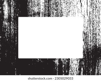Borde y marco. Grunge blanco y negro. Textura superpuesta a la angustia. Polvo y un áspero fondo sucio de pared. La ilustración de la angustia simplemente coloca sobre el objeto para crear un efecto de grifo. EPS10 vectores.

