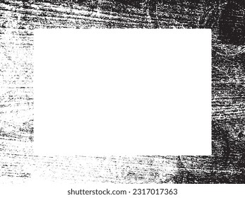 Grunge frame and border. Black and white grunge. Distress overlay texture. Dust and rough dirty wall background. Distress illustration simply place over object to create grunge effect. Vector EPS10.