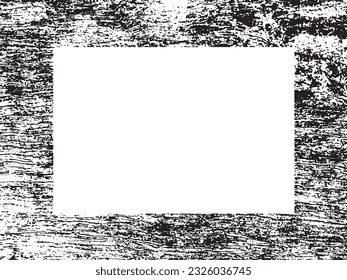 Grunge frame and border. Black and white grunge. Distress overlay texture. Dust and rough dirty wall background. Distress illustration simply place over object to create grunge effect. Vector EPS10.

