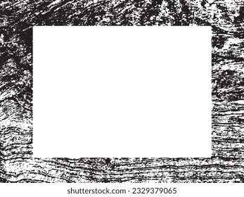 Grunge frame and border. Black and white grunge. Distress overlay texture. Dust and rough dirty wall background. Distress illustration simply place over object to create grunge effect. Vector EPS10.