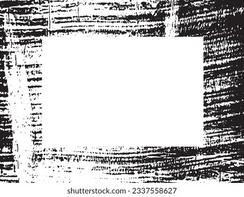 Grunge frame and border. Black and white grunge. Distress overlay texture. Dust and rough dirty wall background. Distress illustration simply place over object to create grunge effect. Vector EPS10.
