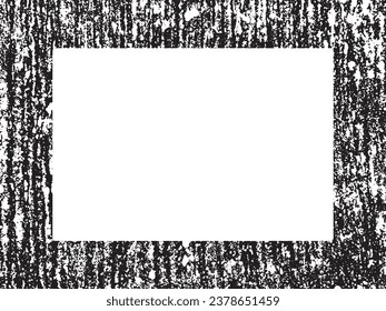 Grunge frame and border. Black and white grunge. Distress overlay texture. Dust and rough dirty wall background. Distress illustration simply place over object to create grunge effect. Vector EPS10.