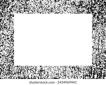 Grunge frame and border. Black and white grunge. Distress overlay texture. Dust and rough dirty wall background. Distress illustration simply place over object to create grunge effect. Vector EPS10.
