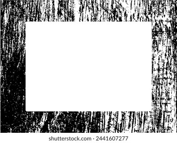 Grunge frame and border. Black and white grunge. Distress overlay texture. Dust and rough dirty wall background. Distress illustration simply place over object to create grunge effect. Vector EPS10.