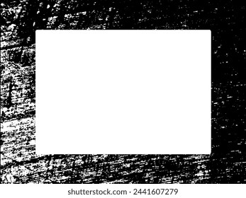 Grunge frame and border. Black and white grunge. Distress overlay texture. Dust and rough dirty wall background. Distress illustration simply place over object to create grunge effect. Vector EPS10.