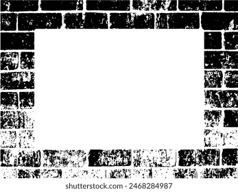 Grunge-Rahmen und Rand. Schwarz-Weiß Grunge. Textur der Notüberlagerung. Staub und rauer schmutziger Wandhintergrund. Notdarstellung einfach über Objekt platzieren, um Grunge-Effekt zu erzeugen. Vektorgrafik EPS10.
