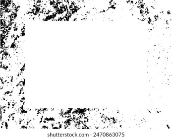 Grunge frame and border. Black and white grunge. Distress overlay texture. Dust and rough dirty wall background. Distress illustration simply place over object to create grunge effect. Vector EPS10.
