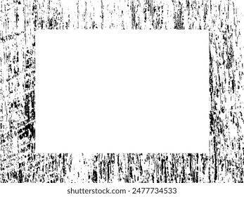 Grunge frame and border. Black and white grunge. Distress overlay texture. Dust and rough dirty wall background. Distress illustration simply place over object to create grunge effect. Vector EPS10.
