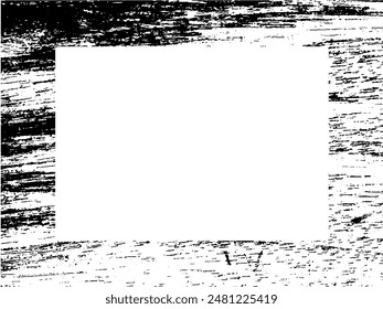 Grunge frame and border. Black and white grunge. Distress overlay texture. Dust and rough dirty wall background. Distress illustration simply place over object to create grunge effect. Vector EPS10.
