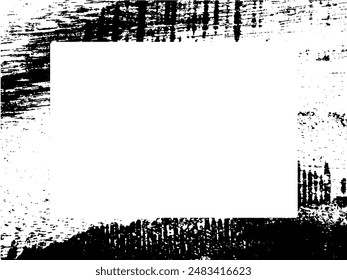 Grunge frame and border. Black and white grunge. Distress overlay texture. Dust and rough dirty wall background. Distress illustration simply place over object to create grunge effect. Vector EPS10.
