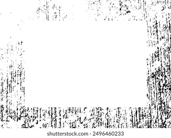 Grunge Rahmen und Rahmen. Schwarz-weißer Grunge. Überlagerungsstruktur für Distress. Staub und rauer schmutziger Wandhintergrund. Distress Illustration einfach über Objekt platzieren, um Grunge-Effekt zu erzeugen. Vektor-EPS10.

