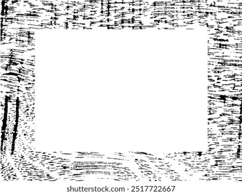 Grunge frame and border. Black and white grunge. Distress overlay texture. Dust and rough dirty wall background. Distress illustration simply place over object to create grunge effect. Vector EPS10.