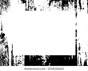 Grunge frame and border. Black and white grunge. Distress overlay texture. Dust and rough dirty wall background. Distress illustration simply place over object to create grunge effect. Vector EPS10.
