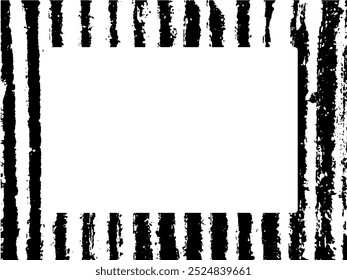 Marco de Grunge y borde. Grunge blanco y negro. Textura de superposición de tensión. Polvo y fondo de pared sucia áspera. La ilustración de angustia simplemente se coloca sobre el objeto para crear un efecto grunge. Vector EPS10.