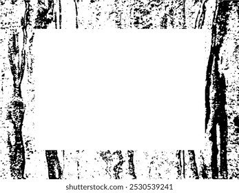 Grunge frame and border. Black and white grunge. Distress overlay texture. Dust and rough dirty wall background. Distress illustration simply place over object to create grunge effect. Vector EPS10.
