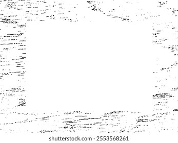 Grunge frame and border. Black and white grunge. Distress overlay texture. Dust and rough dirty wall background. Distress illustration simply place over object to create grunge effect. Vector EPS10.