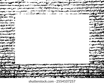 Grunge frame and border. Black and white grunge. Distress overlay texture. Dust and rough dirty wall background. Distress illustration simply place over object to create grunge effect. Vector EPS10.