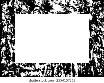 Grunge frame and border. Black and white grunge. Distress overlay texture. Dust and rough dirty wall background. Distress illustration simply place over object to create grunge effect. Vector EPS10.