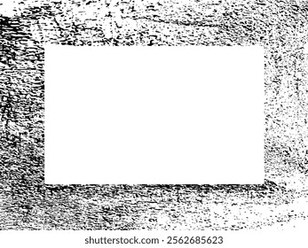 Grunge frame and border. Black and white grunge. Distress overlay texture. Dust and rough dirty wall background. Distress illustration simply place over object to create grunge effect. Vector EPS10.
