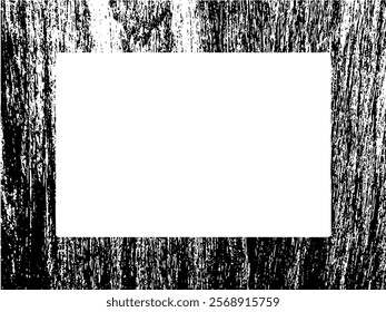 Grunge frame and border. Black and white grunge. Distress overlay texture. Dust and rough dirty wall background. Distress illustration simply place over object to create grunge effect. Vector EPS10.
