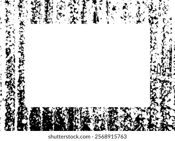 Grunge frame and border. Black and white grunge. Distress overlay texture. Dust and rough dirty wall background. Distress illustration simply place over object to create grunge effect. Vector EPS10.