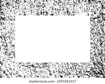 Grunge frame and border. Black and white grunge. Distress overlay texture. Dust and rough dirty wall background. Distress illustration simply place over object to create grunge effect. Vector EPS10.
