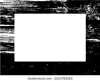 Grunge frame and border. Black and white grunge. Distress overlay texture. Dust and rough dirty wall background. Distress illustration simply place over object to create grunge effect. Vector EPS10.

