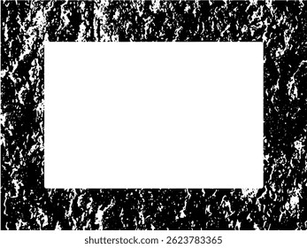Grunge frame and border. Black and white grunge. Distress overlay texture. Dust and rough dirty wall background. Distress illustration simply place over object to create grunge effect. Vector EPS10.

