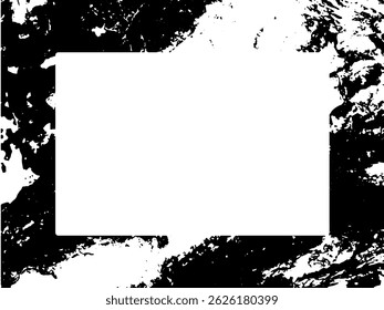 Grunge frame and border. Black and white grunge. Distress overlay texture. Dust and rough dirty wall background. Distress illustration simply place over object to create grunge effect. Vector EPS10.
