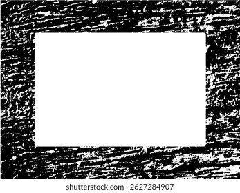 Grunge frame and border. Black and white grunge. Distress overlay texture. Dust and rough dirty wall background. Distress illustration simply place over object to create grunge effect. Vector EPS10.