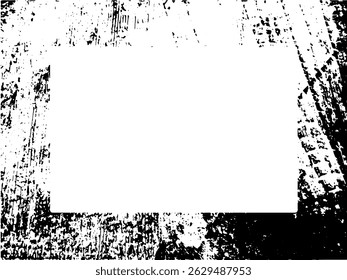 Grunge frame and border. Black and white grunge. Distress overlay texture. Dust and rough dirty wall background. Distress illustration simply place over object to create grunge effect. Vector EPS10.