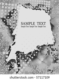 Grunge Frame border (Halftone)	