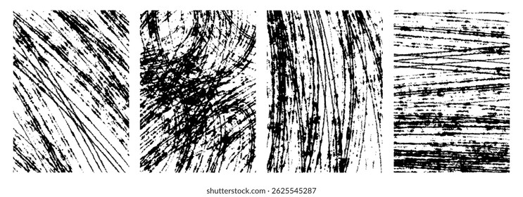 Grunge frame border textures. brush border overlay frames. Vector illustration