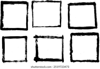 Grunge Frame Border Vector Set