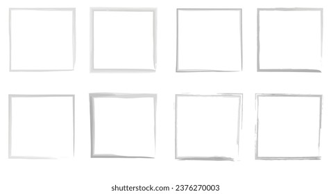 Grunge frame collection. Vector illustration